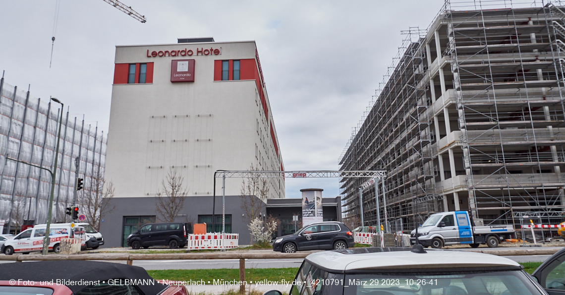 29.03.2023 - Baustelle REVO und Umgebung in Neuperlach